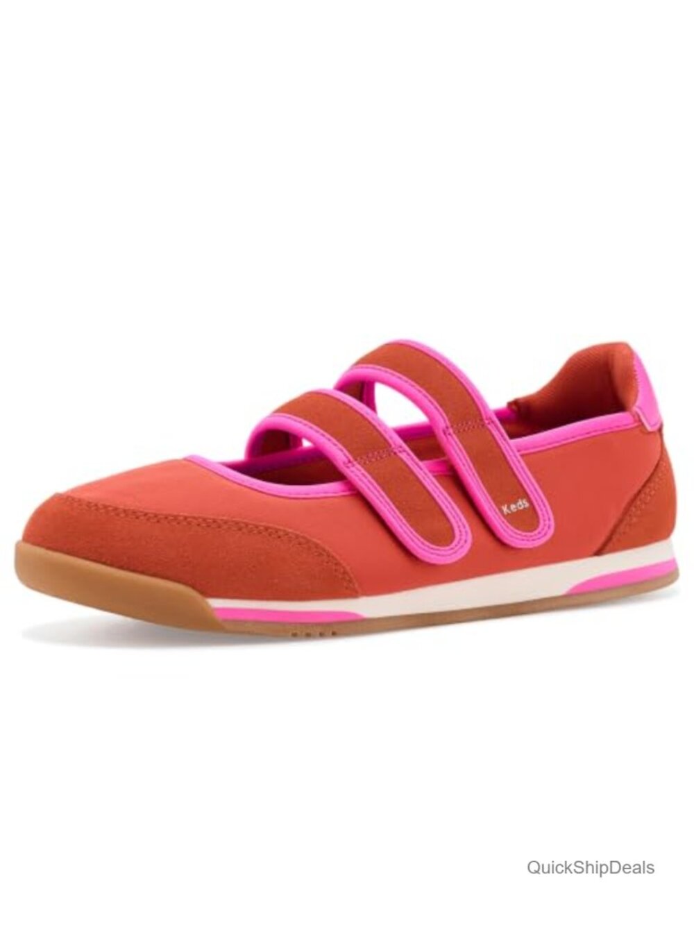 Keds Revival Mary Jane Hook & Loop Suede Textile Women's Fashion Sneakers